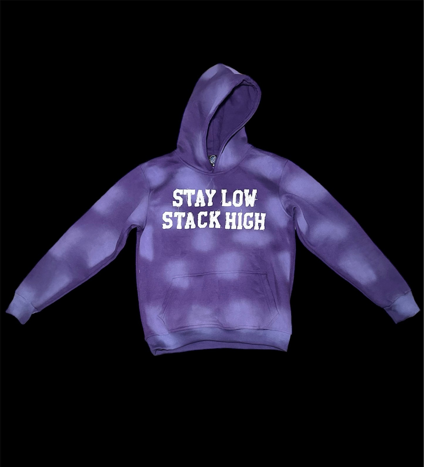 Purple " Stay Low Stack High " Hoodie